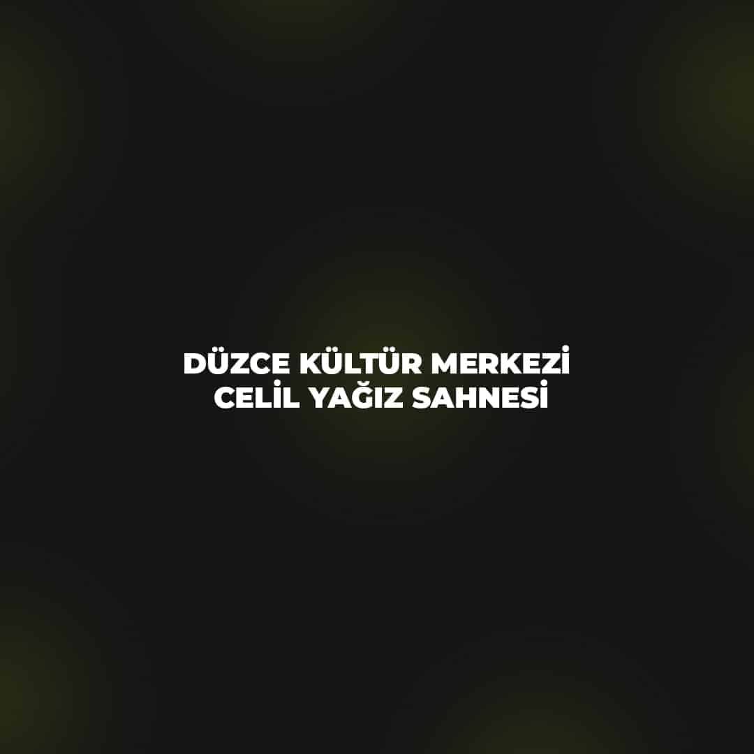 Düzce Kültür Merkezi Celil Yağız Sahnesi