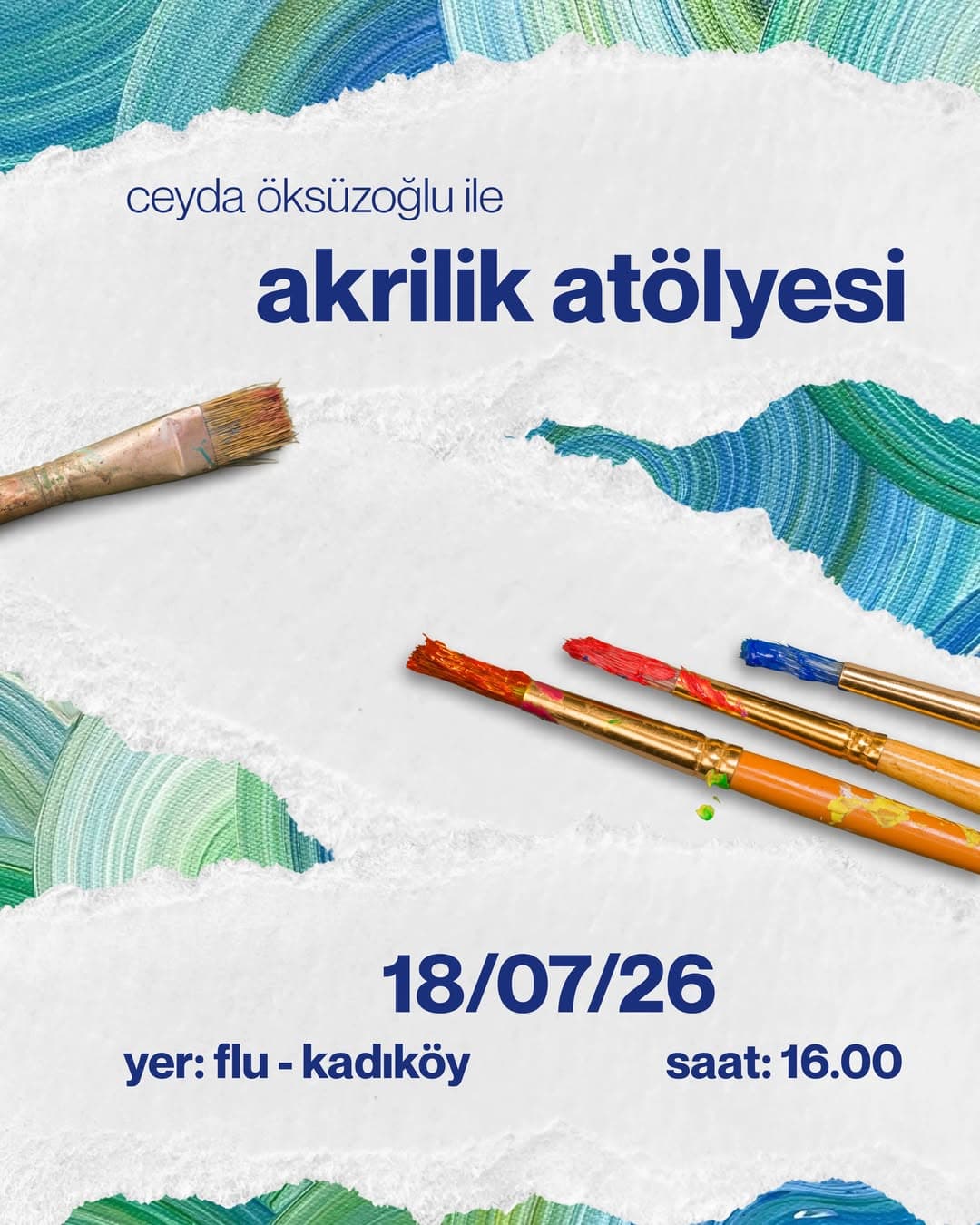 CEYDA ÖKSÜZOĞLU İLE AKRİLİK ATÖLYESİ
