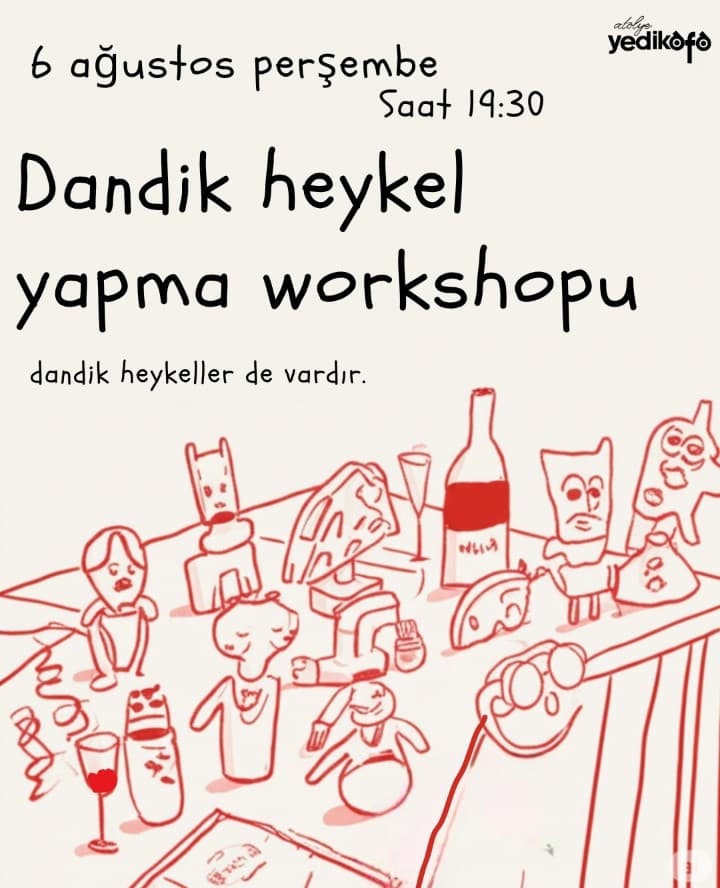 Dandik heykel workshopu Biletleri - ATÖLYE YEDİKAFA