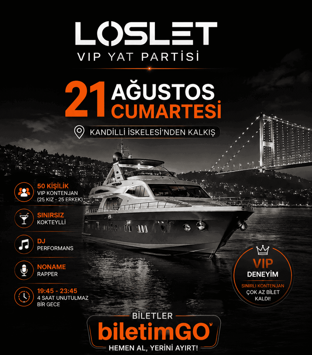 Loslet Yat Partisi VIP