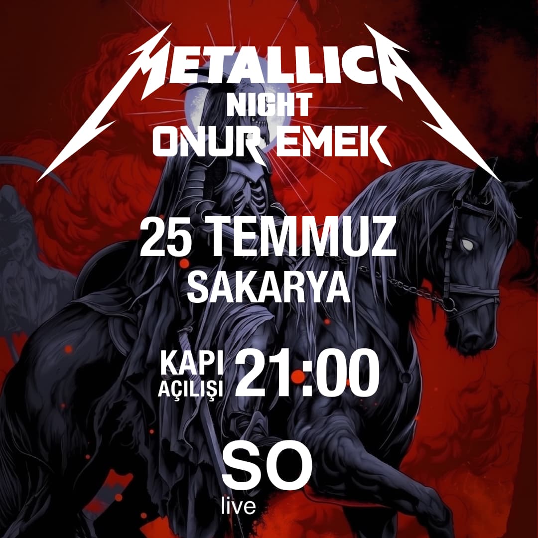 Onur Emek – Metallica Night (So Live / Sakarya)