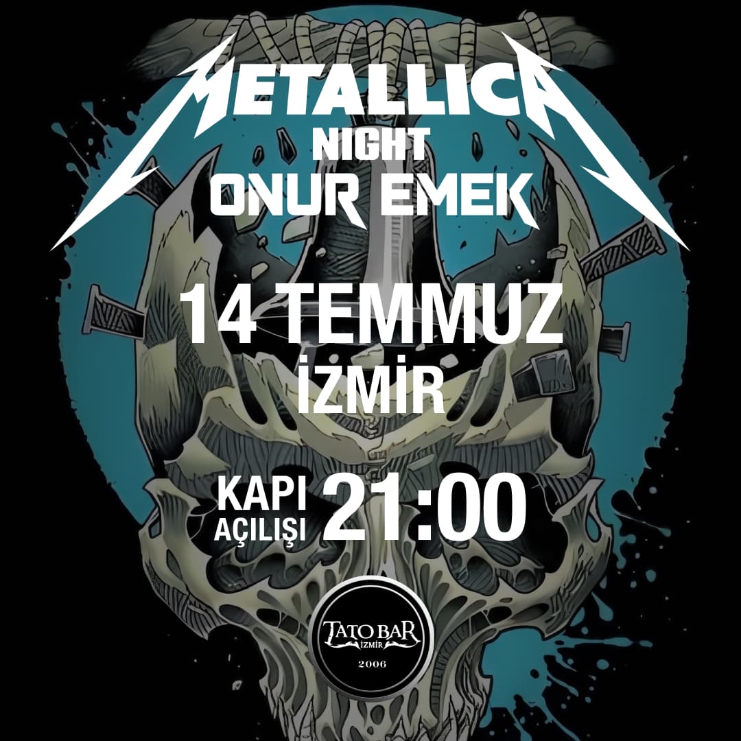 Onur Emek – Metallica Night (Tato Bar / İzmir)