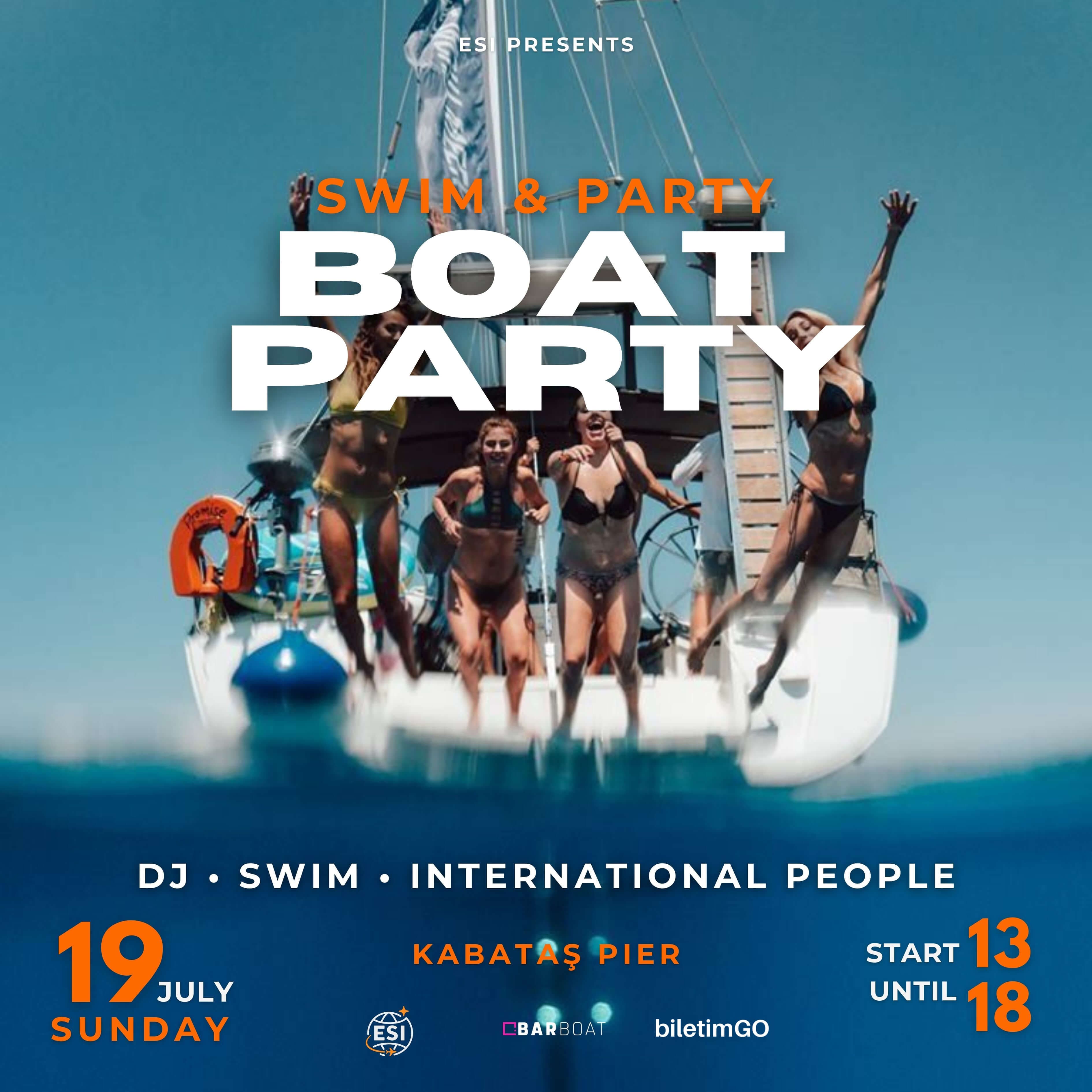 Swim Boat Party