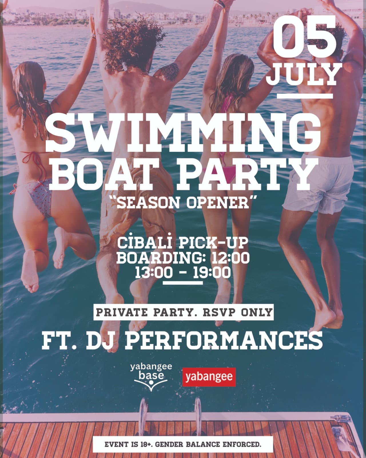 Swimming Boat Party: Season Opener