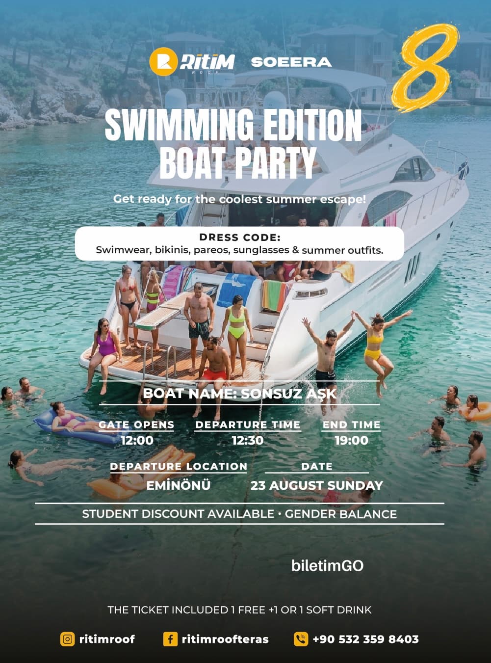 SWIMMING EDITION BOAT PARTY 8