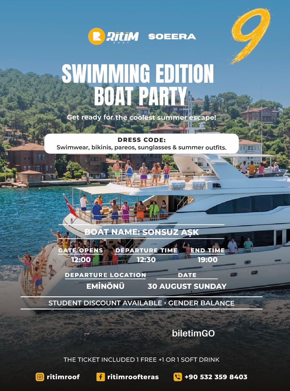 SWIMMING EDITION BOAT PARTY 9