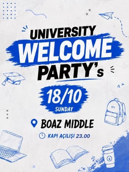 UNIVERSITY WELCOME PARTY – BOAZ MIDDLE