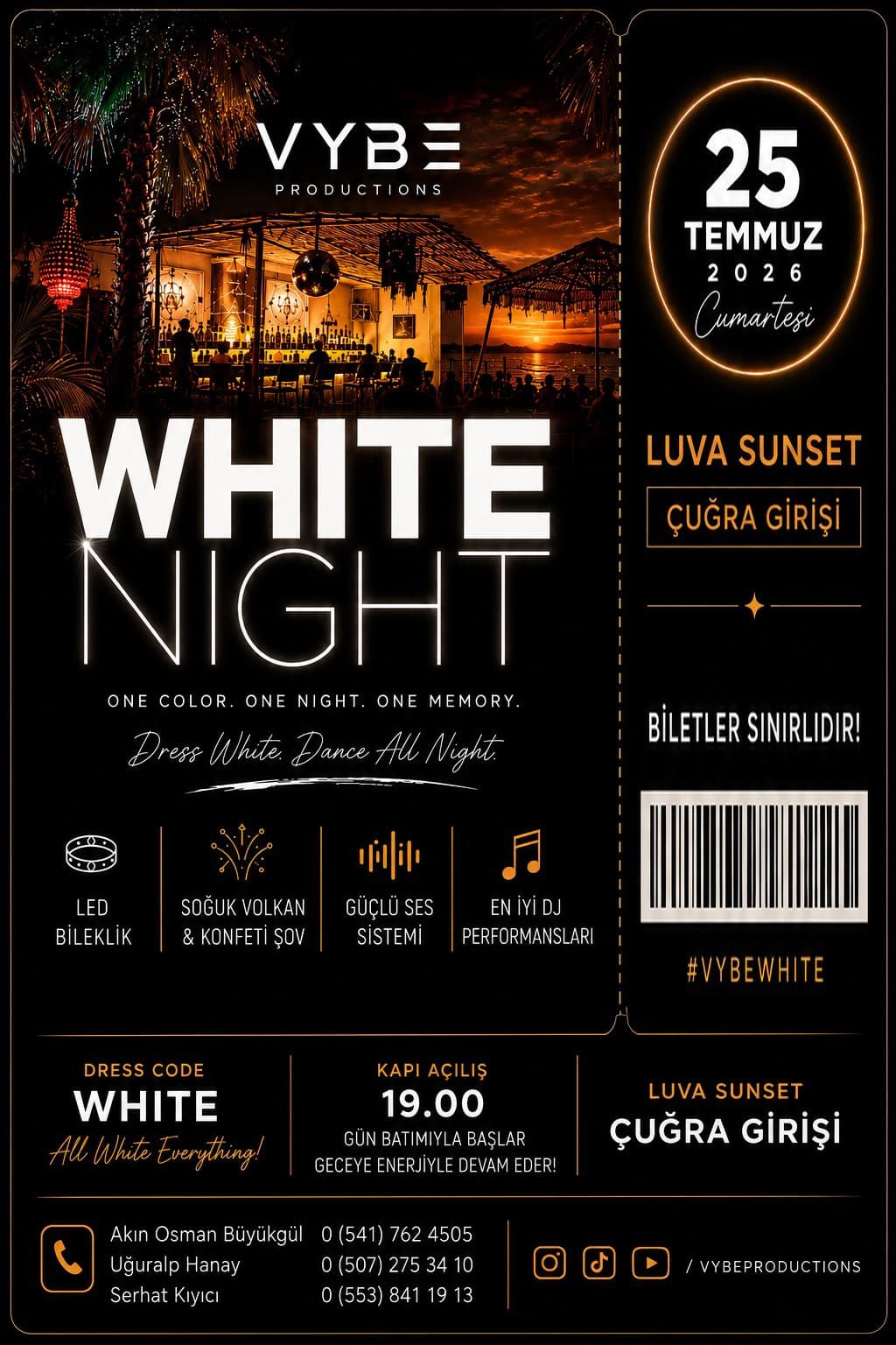 WHİTE NİGHT ERDEK – Luva Sunset