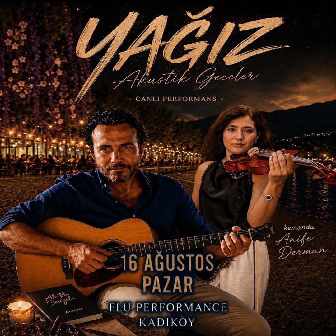 YAĞIZ BAĞCIGİL KONSERi 16 AĞUSTOS Biletleri - FLU KADIKÖY