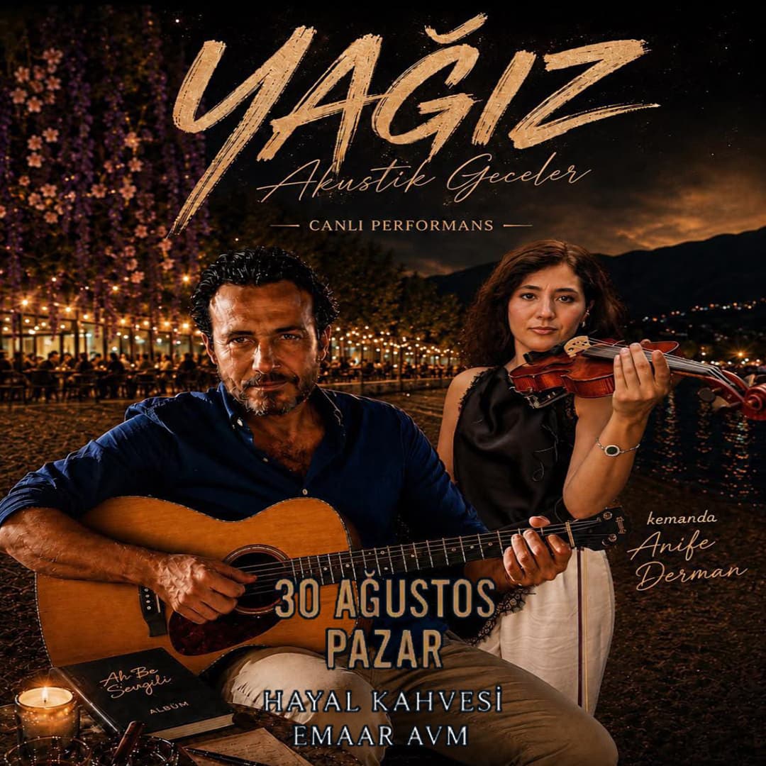 YAĞIZ BAĞCIGİL KONSERİ 30 AĞUSTOS Biletleri - HAYAL KAHVESİ EMAAR