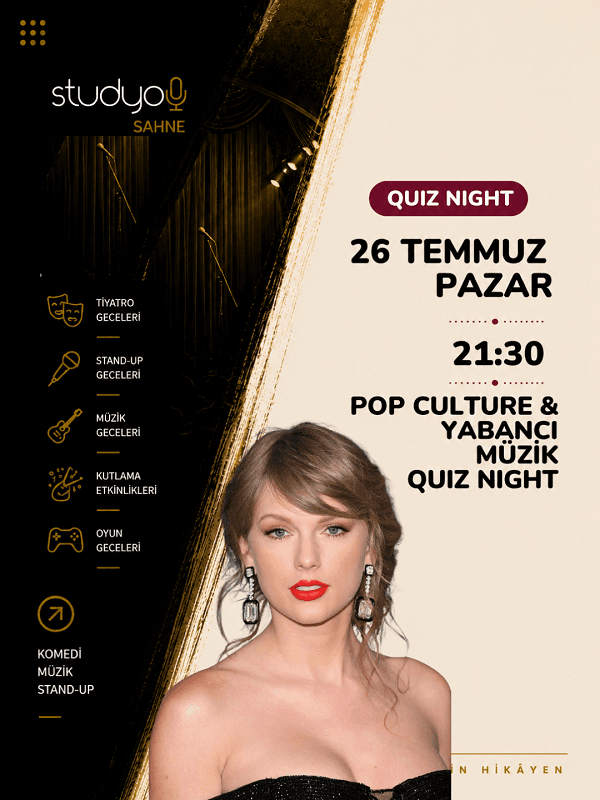 Pop Culture & Yabancı Müzik Quiz Night