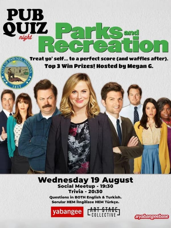 Pub Quiz on Parks & Recreation: Questions in English & Turkish