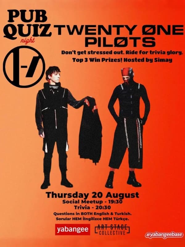 Pub Quiz on Twenty One Pilots: Questions in English & Turkish