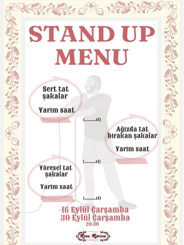 Stand-Up Menü Komedi Gecesi