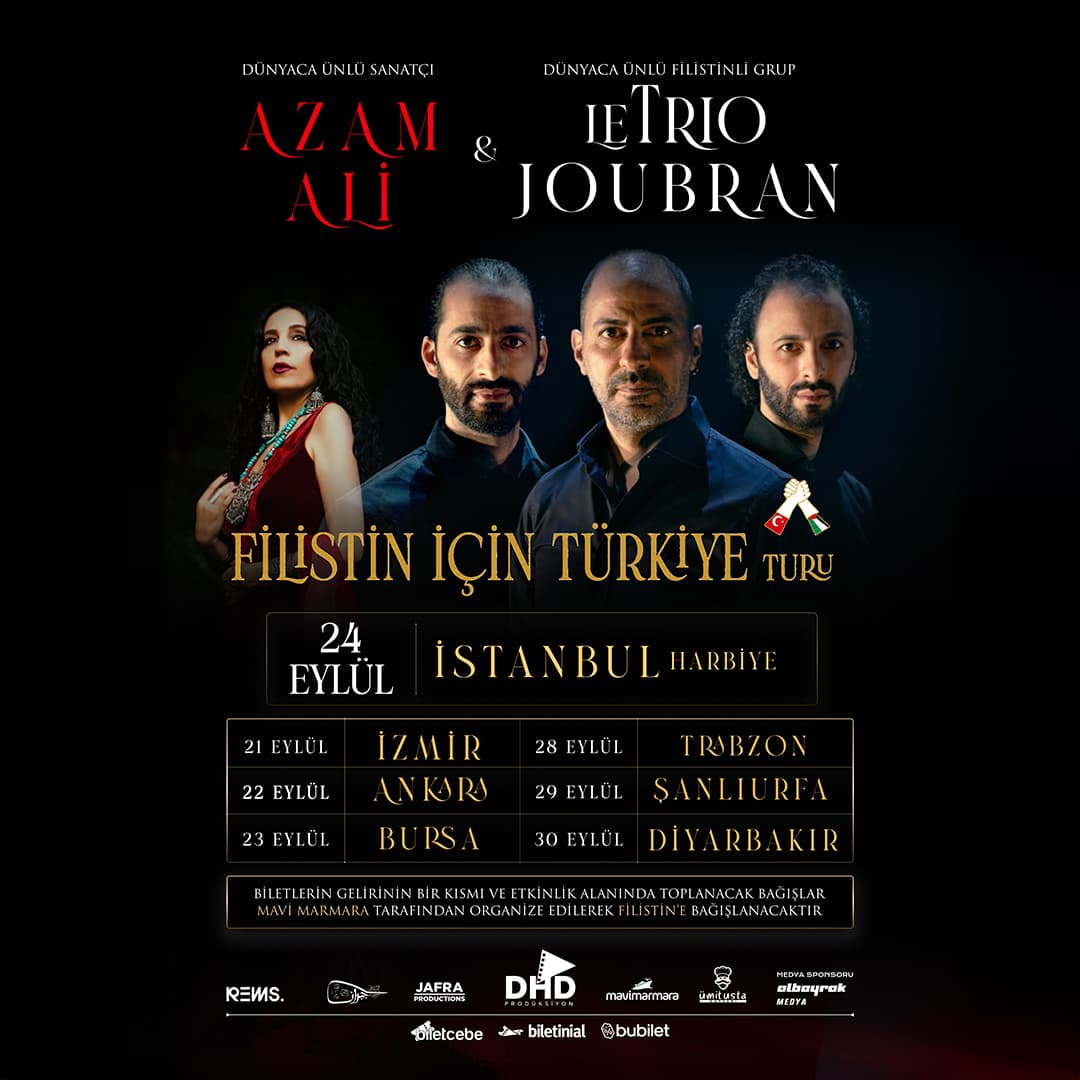 Uluslararası Filistin Dayanışma Gecesi – Le Trio Joubran & Azam