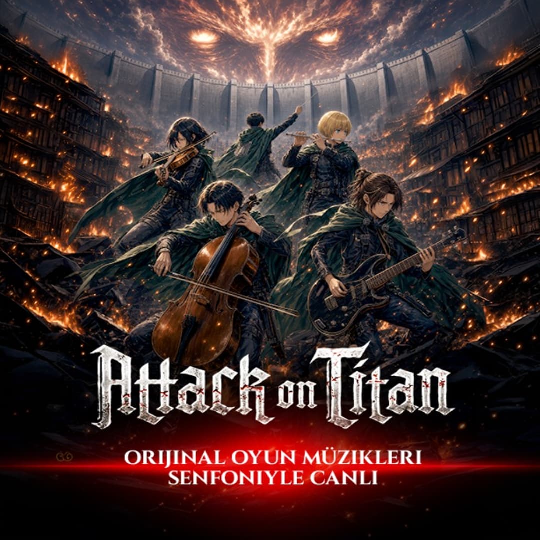 Attack on Titan Senfoni Konseri Biletleri - İSTANBUL LÜTFİ KIRDAR ULUSLARARASI KONGRE VE SERGİ SARAYI