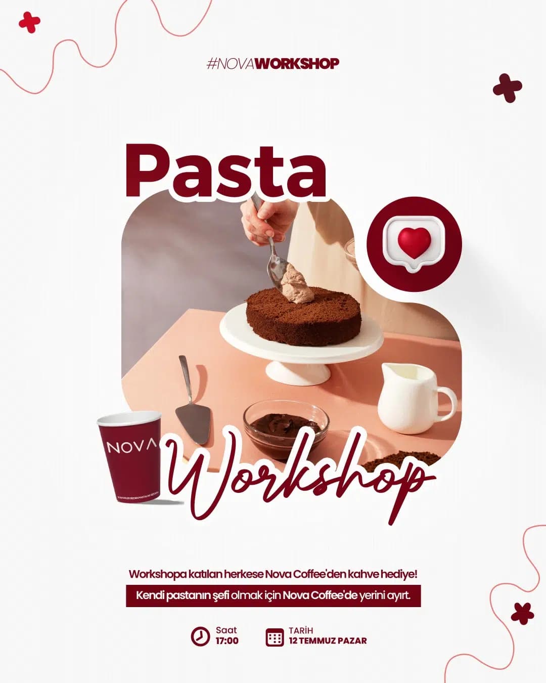 Kendi Pastanın Şefi Ol Nova Pasta Workshop!
