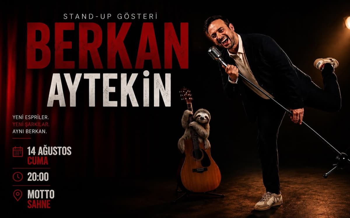 Berkan Aytekin Stand Up Biletleri - MOTTO SAHNE KADIKÖY