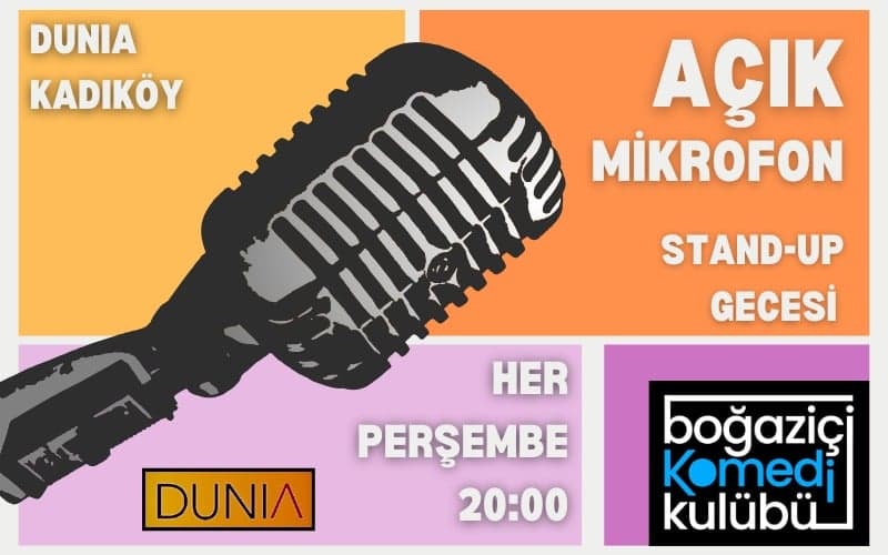 Boğaziçi Komedi Kulübü – Kadıköy Açık Mikrofon Stand-up