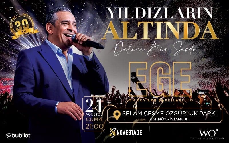 EGE Yıldızların Altında 30.Yıl Biletleri - KADIKÖY SELAMİÇEŞME ÖZGÜRLÜK PARKI AMFİ TİYATRO
