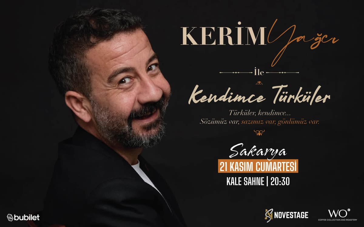 Kerim Yağcı ile Kendimce Türküler Biletleri - SAKARYA KALE SAHNE