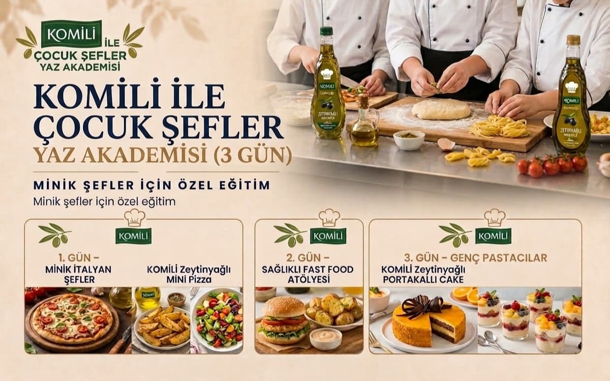 KOMİLİ İLE ÇOCUK ŞEFLER YAZ AKADEMİSİ ( 07-10 YAŞ ) | Atölye: EKS Mutfak