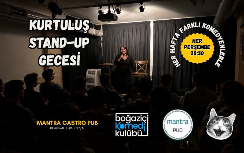 Kurtuluş Stand-up Gecesi – Boğaziçi Komedi Kulübü