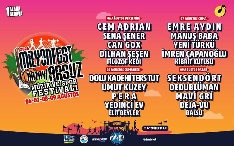 Milyonfest Arsuz – 2026