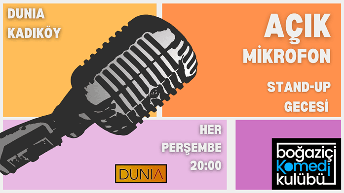 Kadıköy Açık Mikrofon Standup Gecesi – Boğaziçi Komedi Kulübü