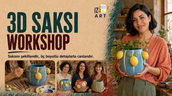 3D Dekoratif Saksı Tasarım Atölyesi