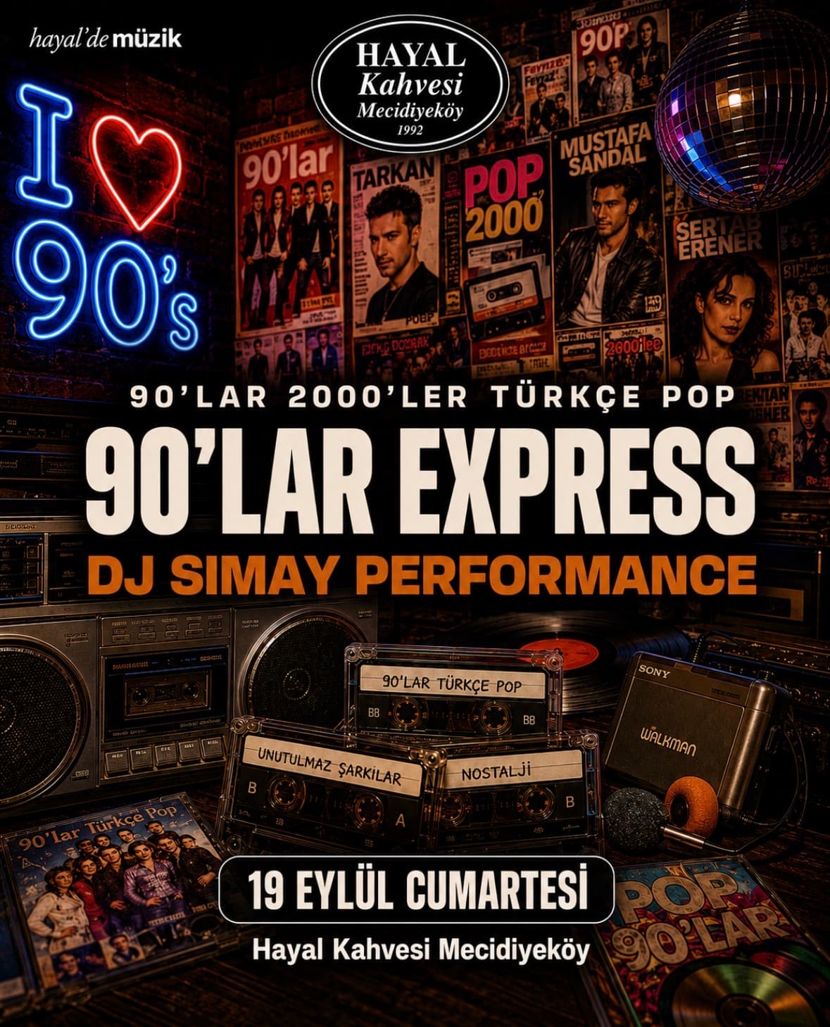 90’Lar Express Türkçe Pop Parti DJ Simay Performance