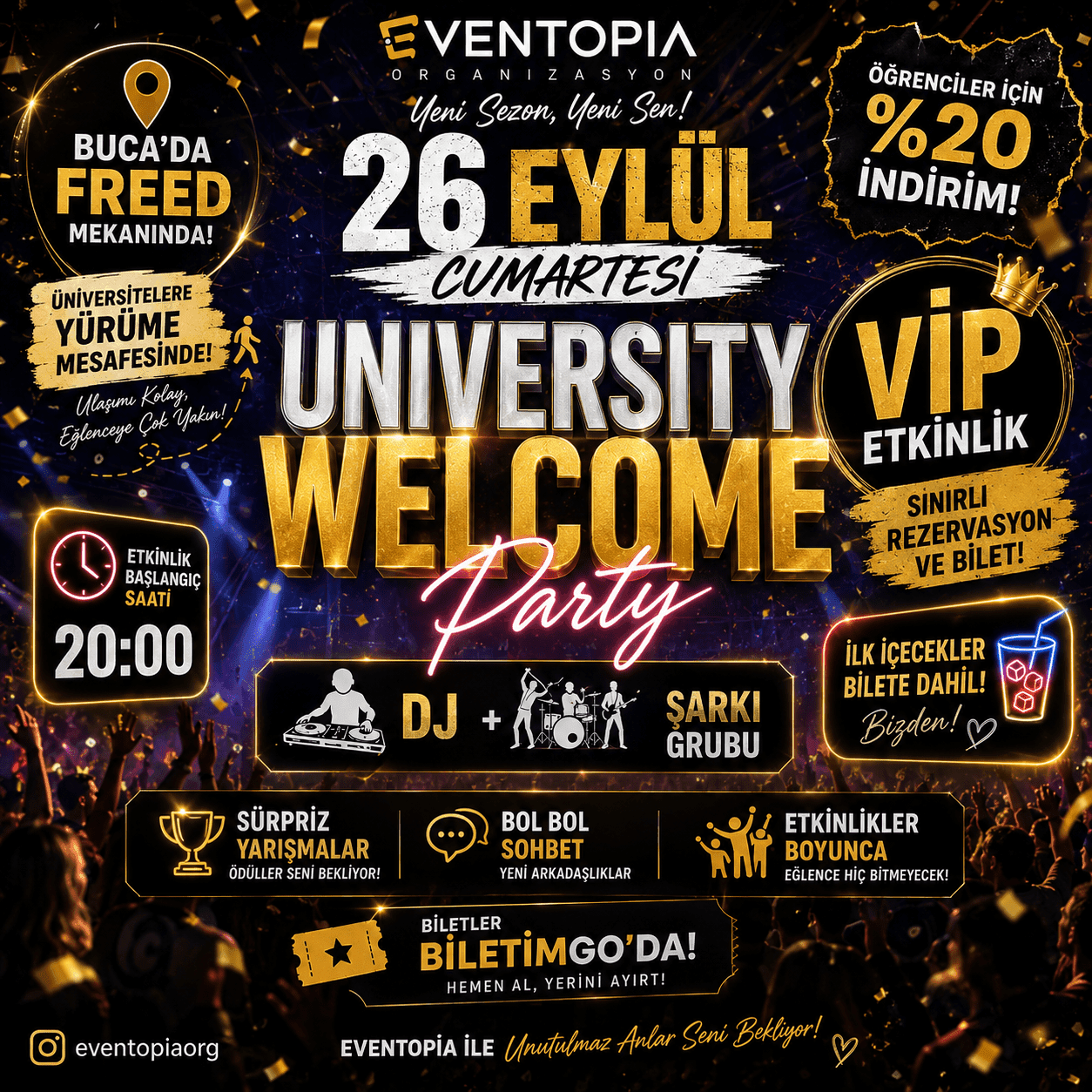 EVENTOPİA UNİVERSİTY WELCOME PARTY