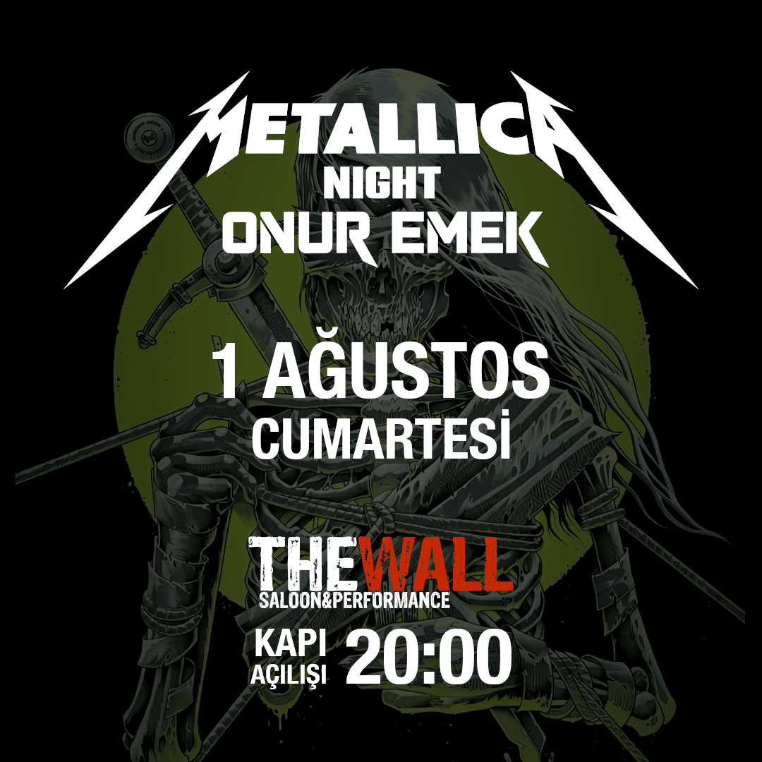 Onur Emek – Metallica Night (The Wall Saloon / Kadıköy)