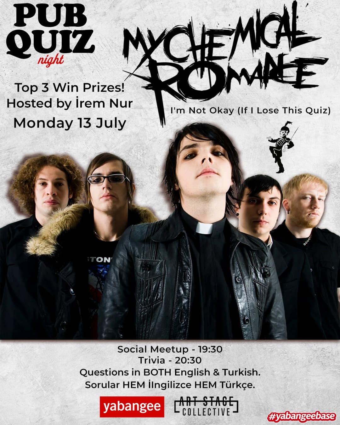 Pub Quiz on My Chemical Romance: Questions in English & Turkish