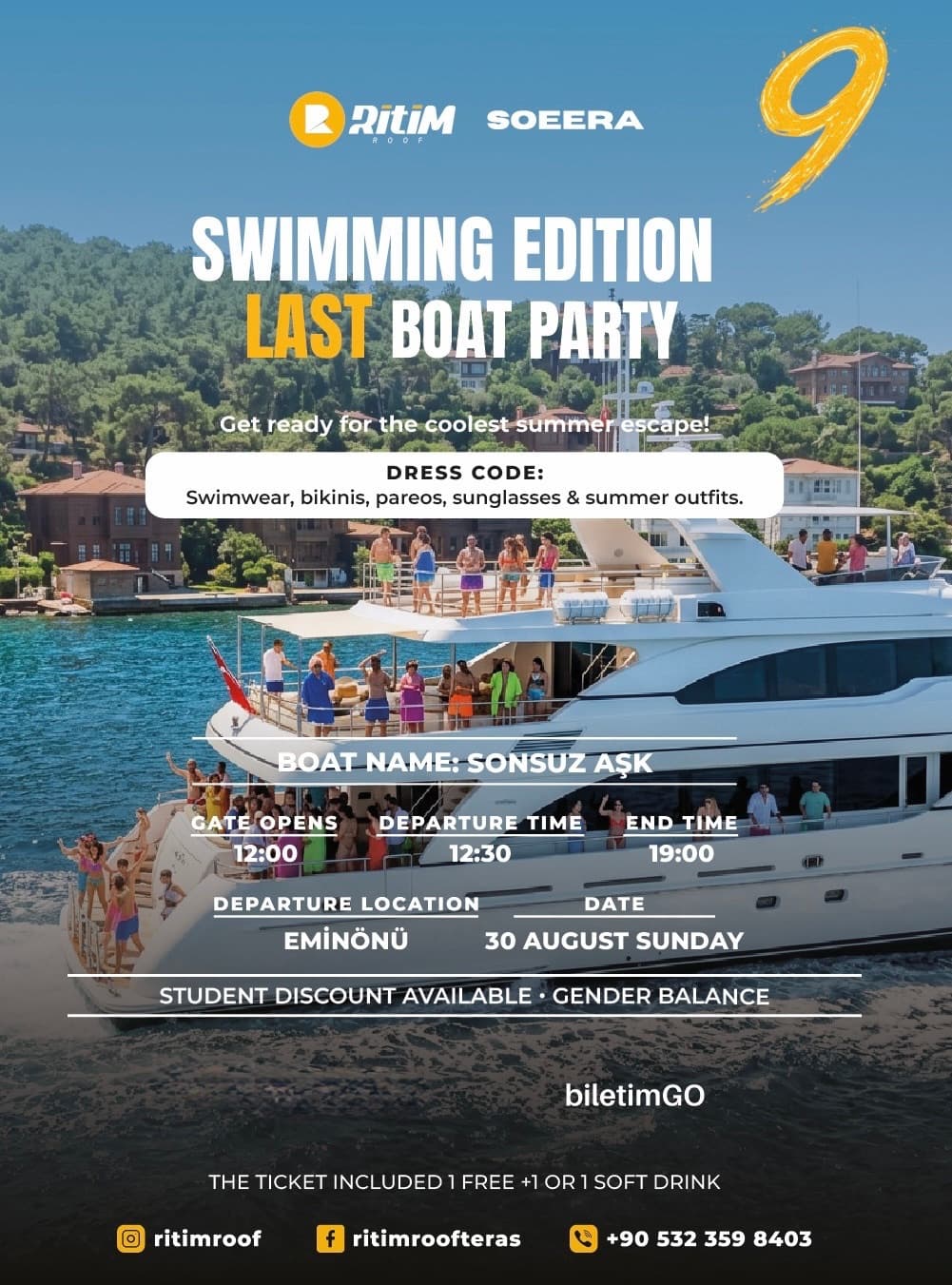 LAST SWIMMING EDITION BOAT PARTY