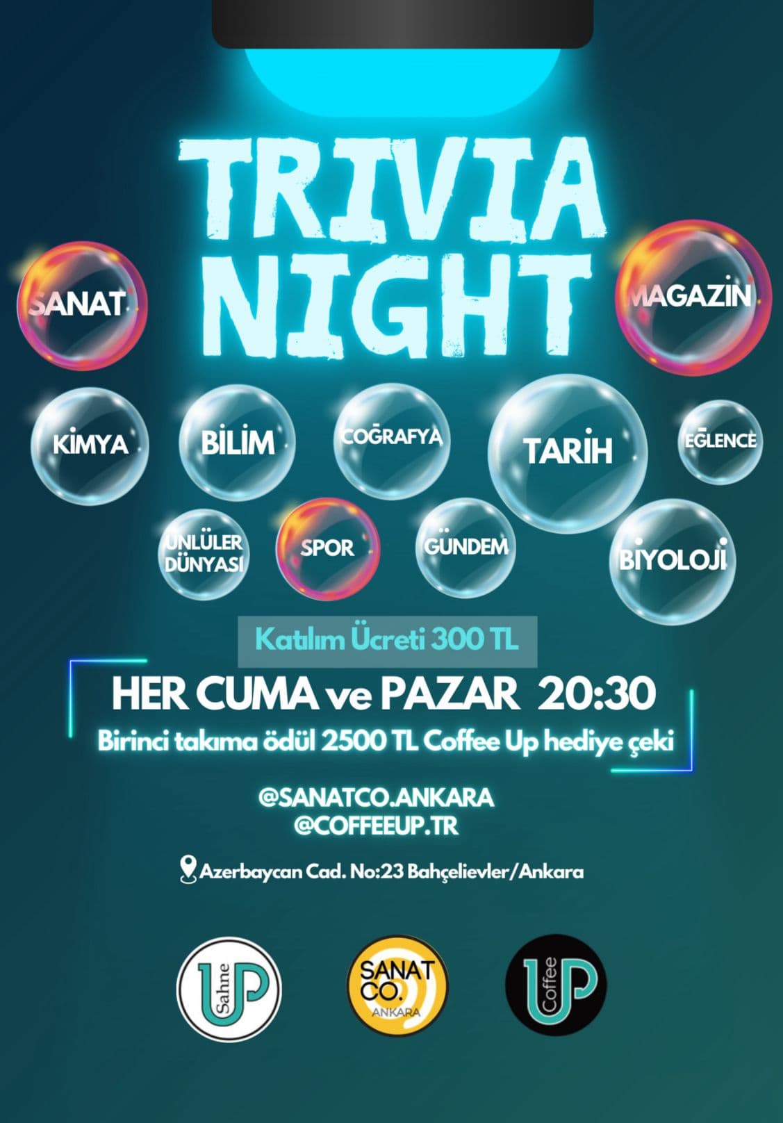 TRIVIA NIGHT YARIŞMASI CUMA